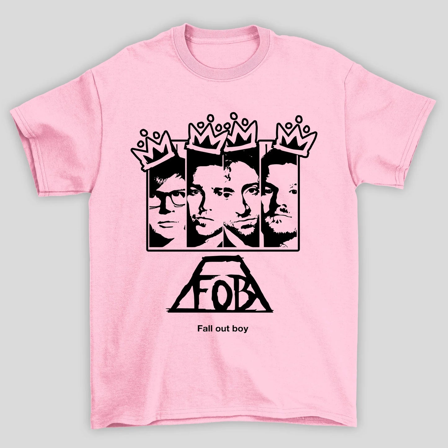 Camiseta Básica Rosto Grafite Fall Out Boy