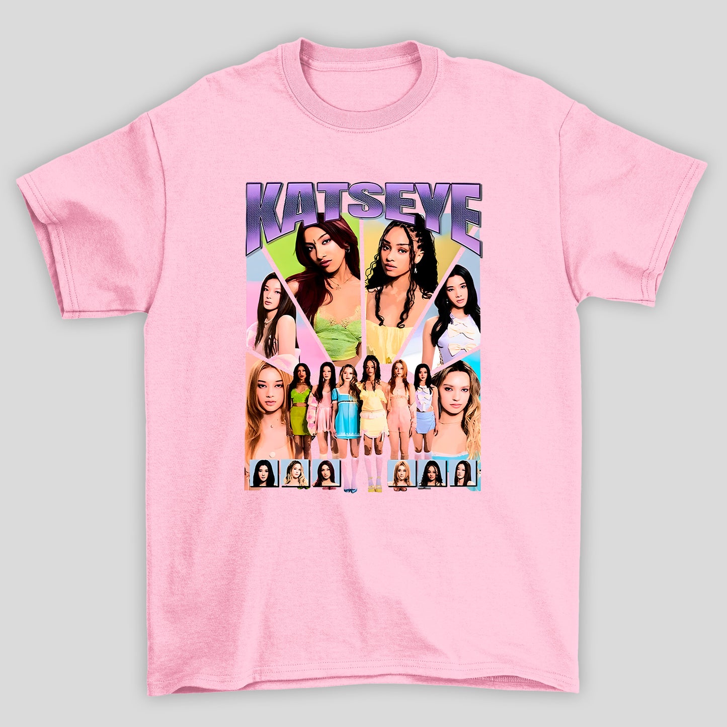 Camiseta Básica Katseye Collab Group