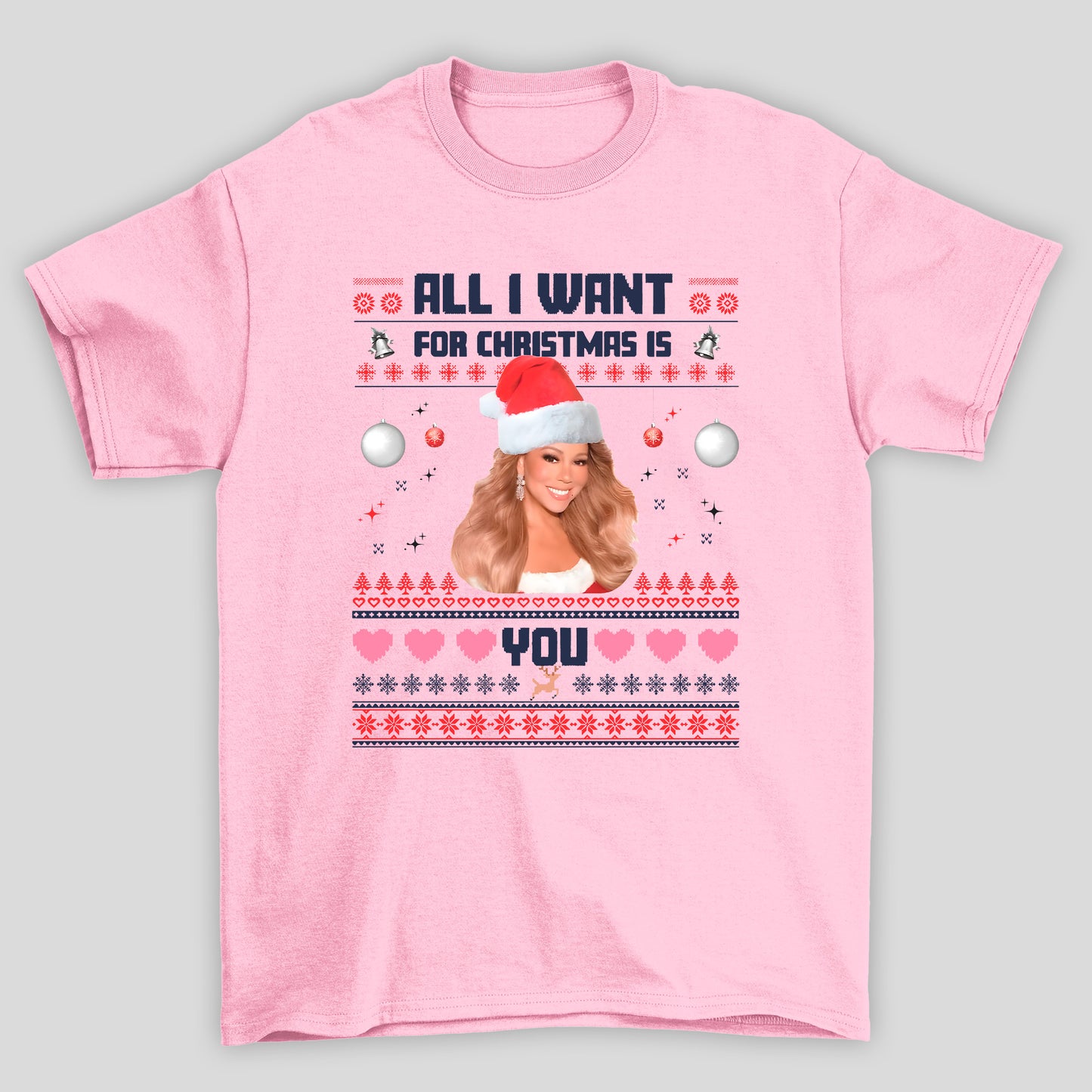 Camiseta Básica Christmas Mariah Carey All I Want For Christmas Is You