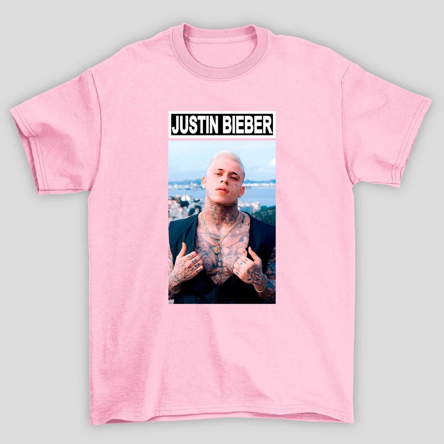 Camiseta Básica Justin Bieber Meme
