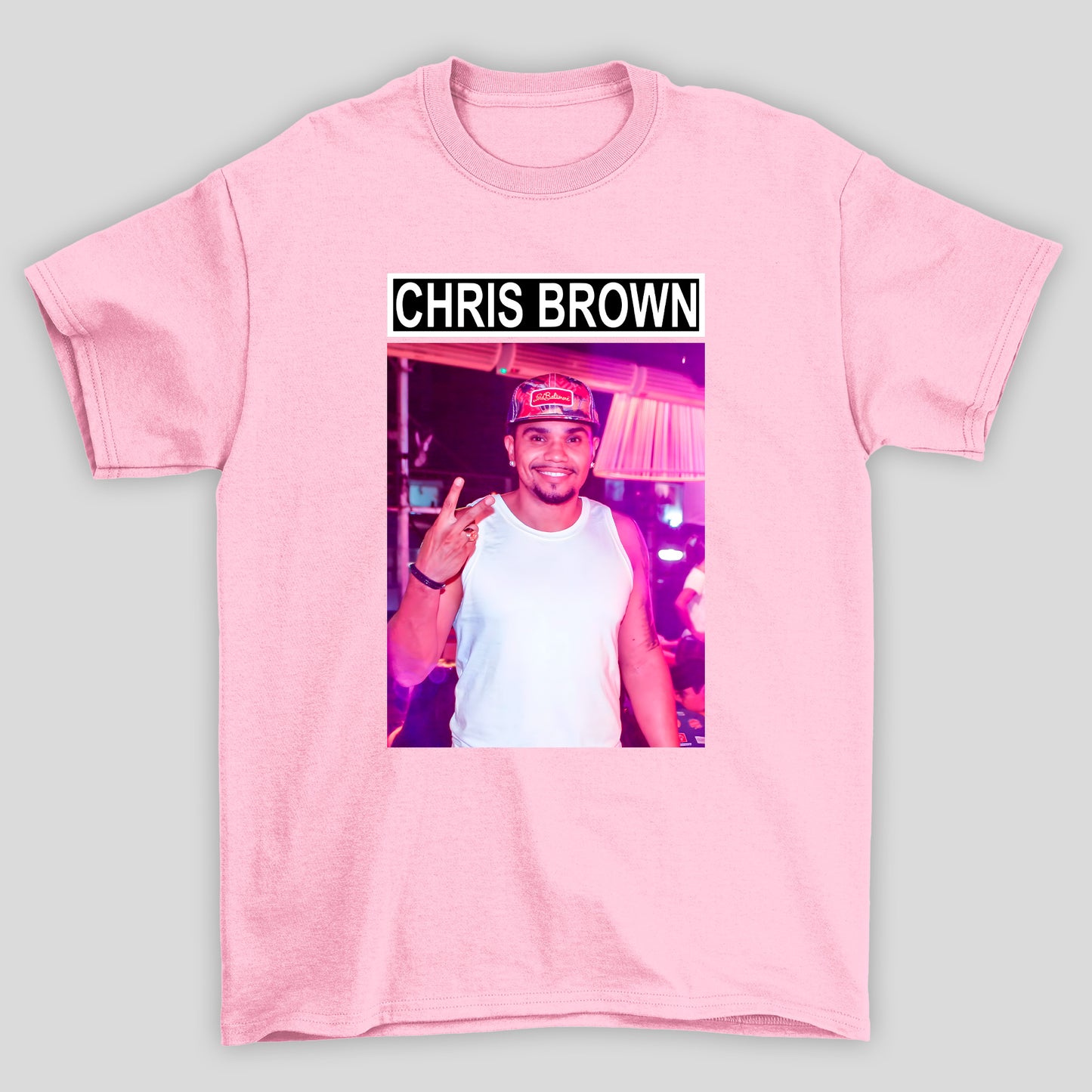 Camiseta Básica Chris Brown Meme