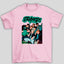 Camiseta Básica Stray Kids Group Kpop- rosa bebe