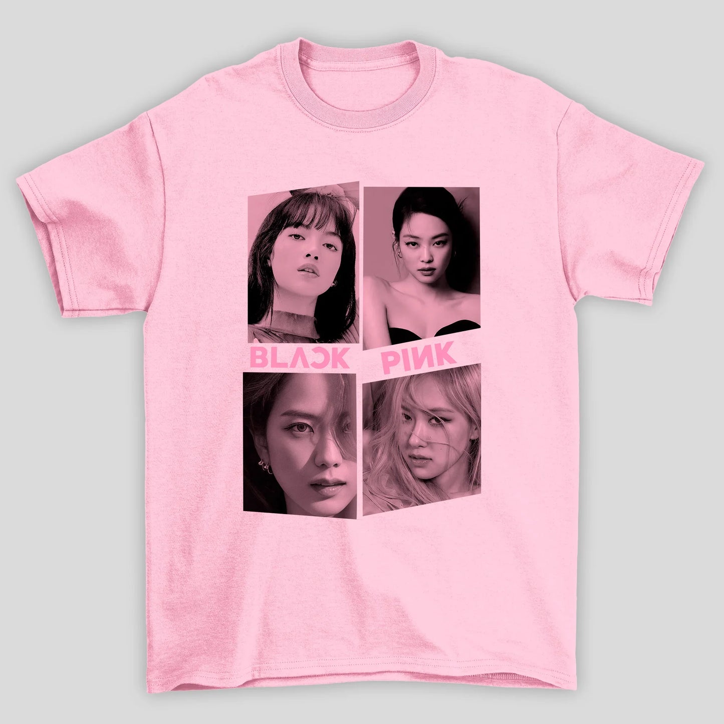 Camiseta Básica Blackpink Faces