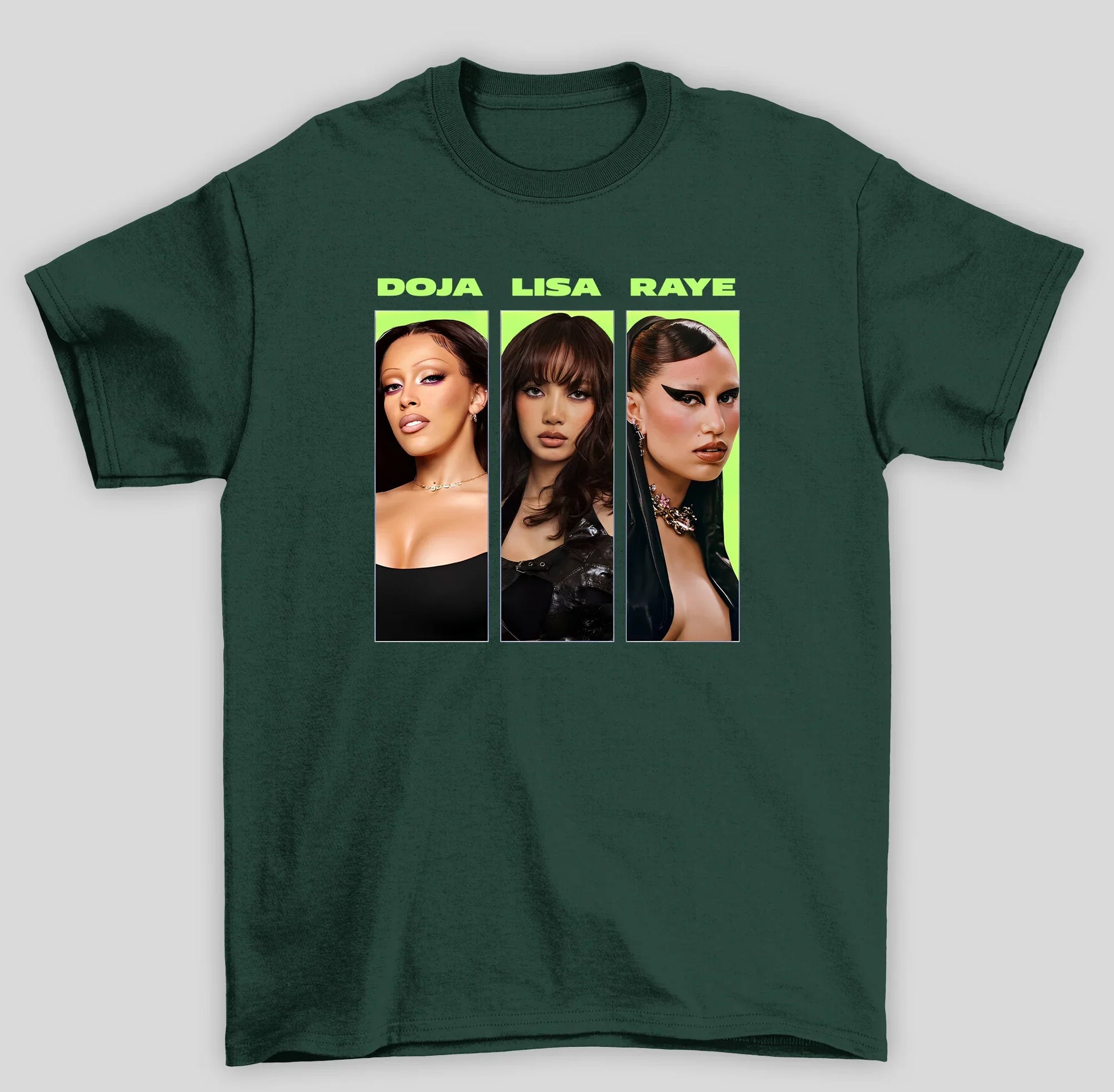 Camiseta Básica Lisa X  Doja X Raye- verde