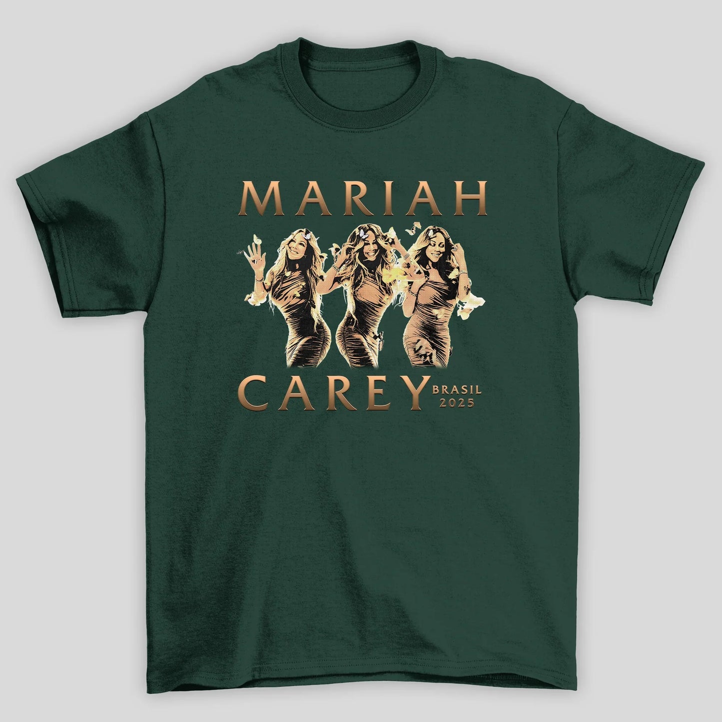 Camiseta Básica Unissex Mariah Carey Brasil 2025