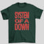 Camiseta Básica System Of A Down Red