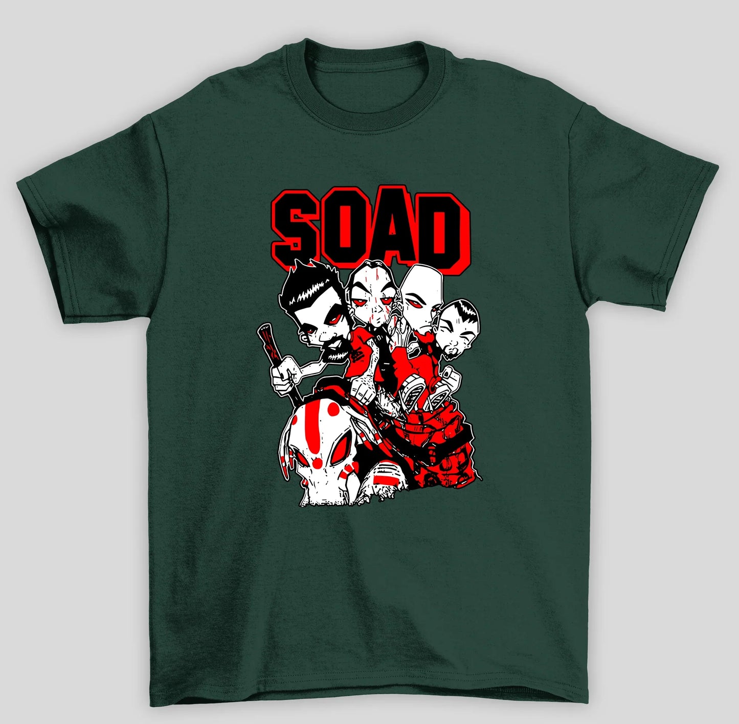 Camiseta Básica System Of A Down Cartoon