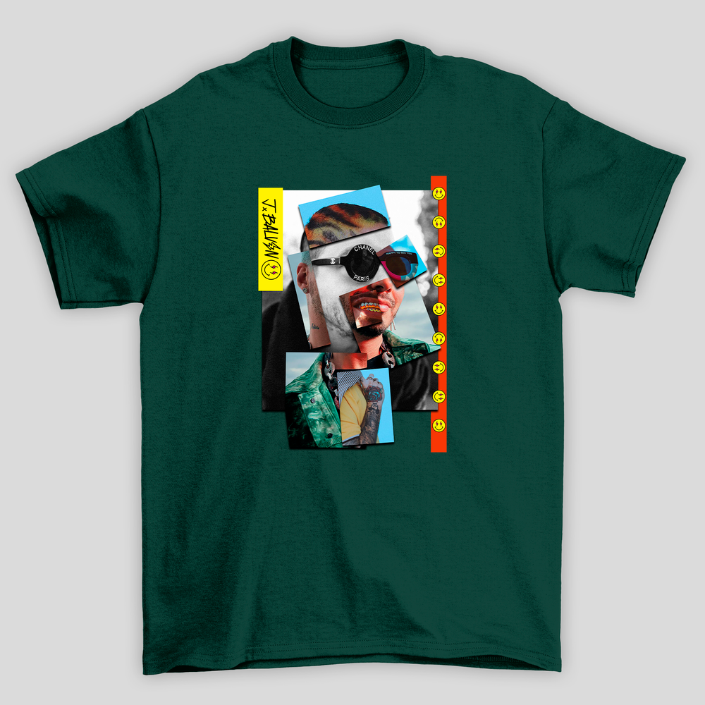 Camiseta Básica J Balvin Collage