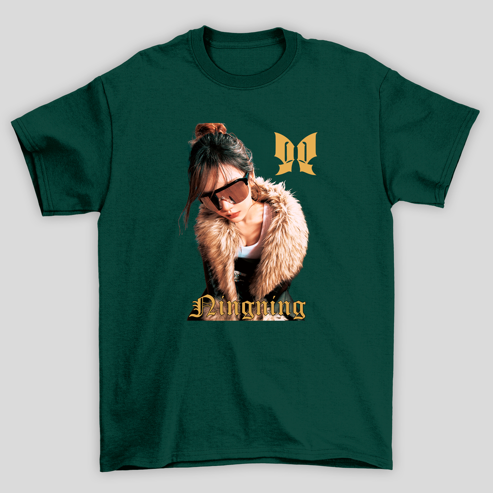 Camiseta Básica Aespa Ningning Butterfly