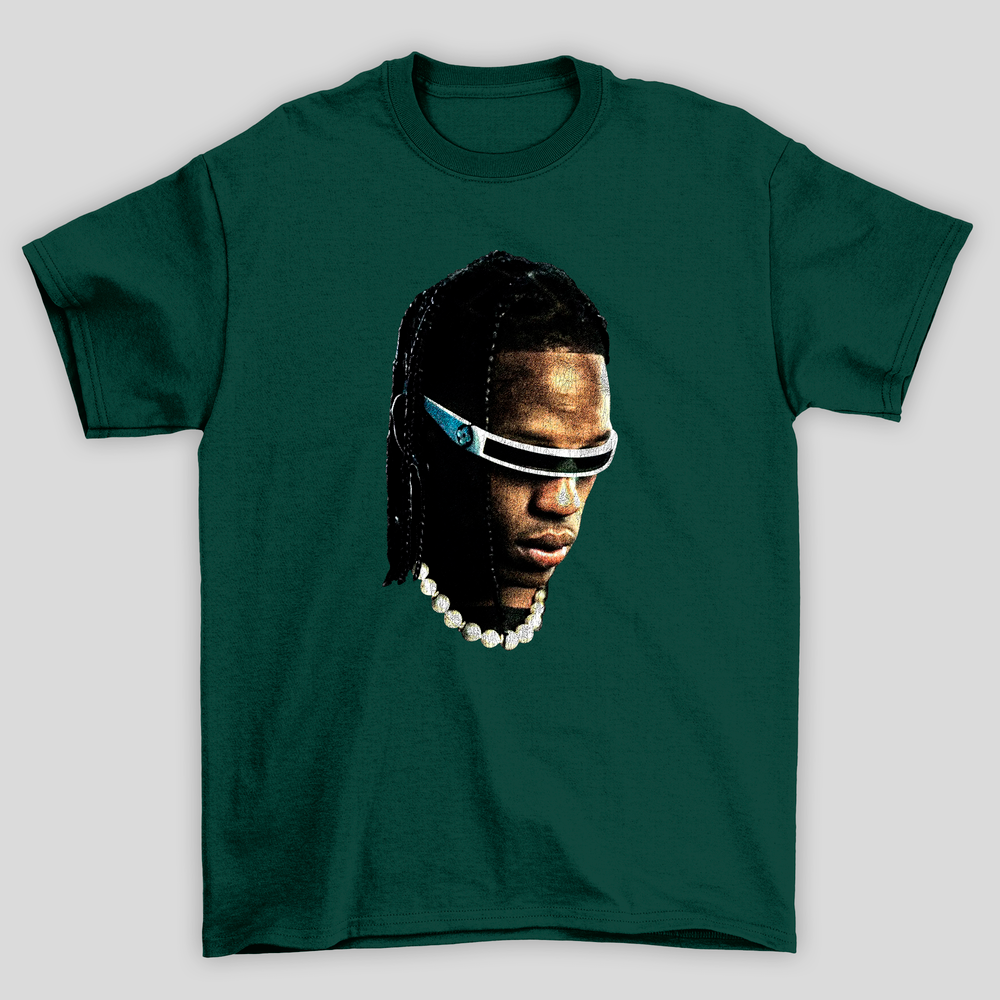 Camiseta Básica Travis Scott Face