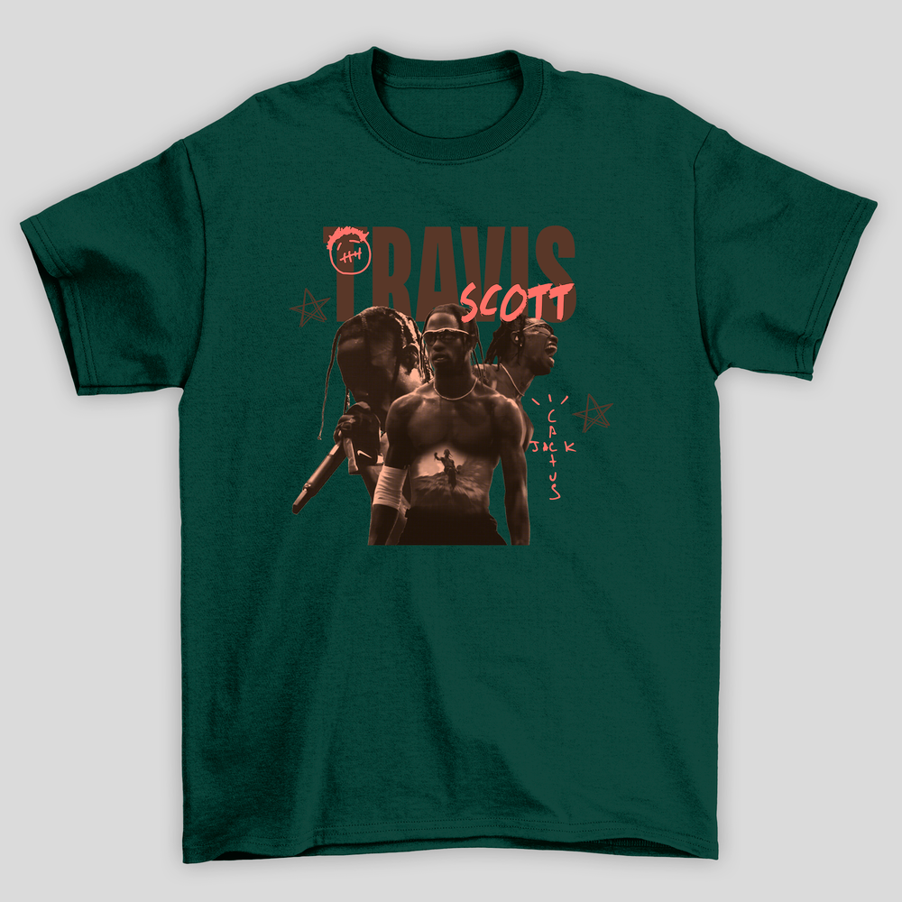 Camiseta Básica Travis Scott Collage