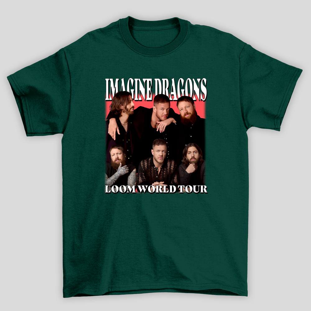 Camiseta Básica Imagine Dragons Loom World Tour