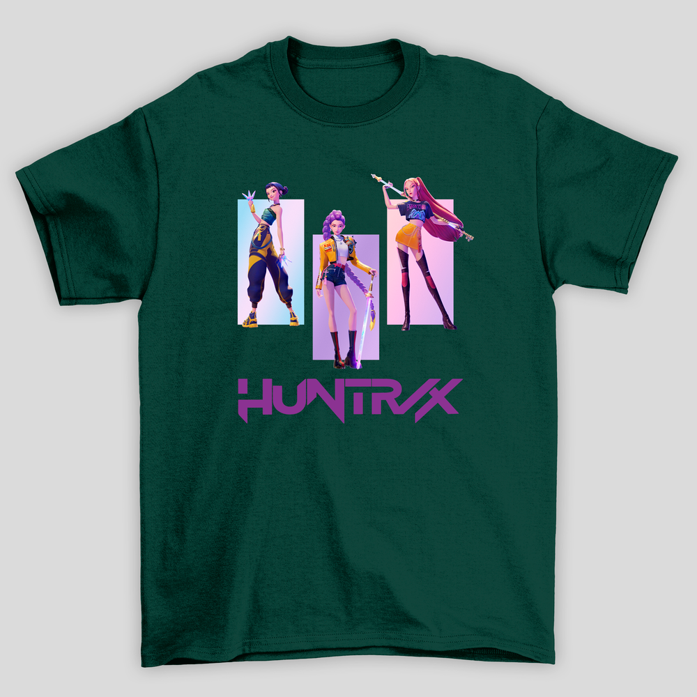 Camiseta Básica Kpop Demon Hunters Huntrix OT3