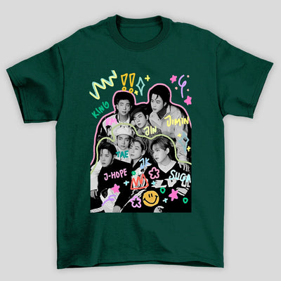 Camiseta Básica BTS Art