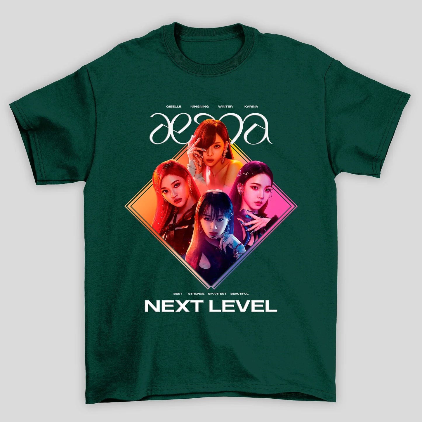 Camiseta Básica Aespa Group Kpop
