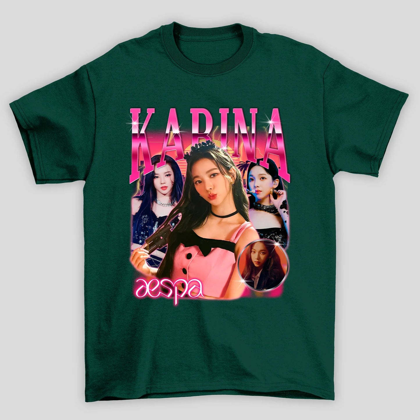 Camiseta Básica Aespa Karina Vintage