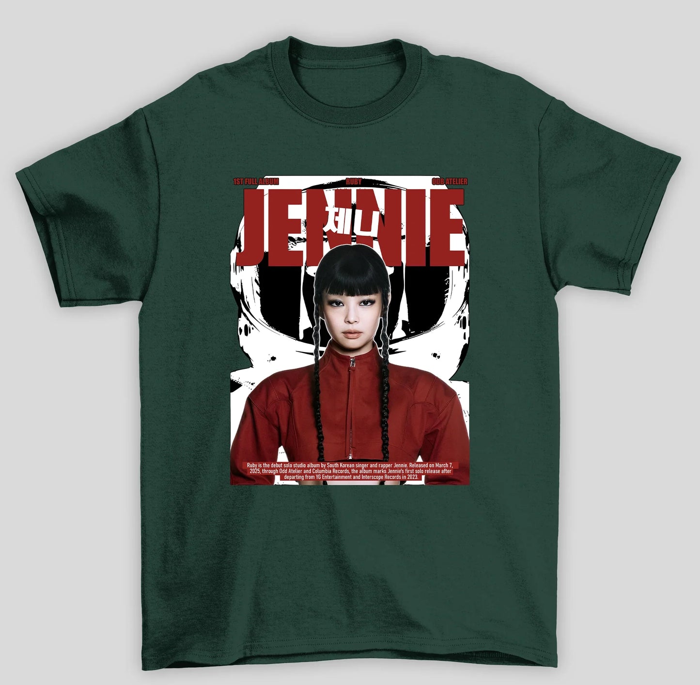 Camiseta Básica Jennie Ruby Red