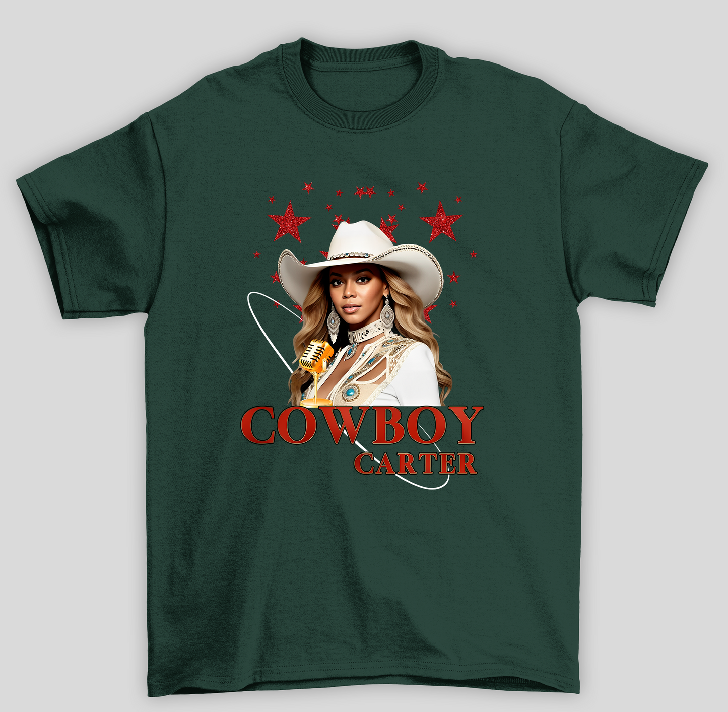 Camiseta Básica Beyonce Cowboy Estrelas