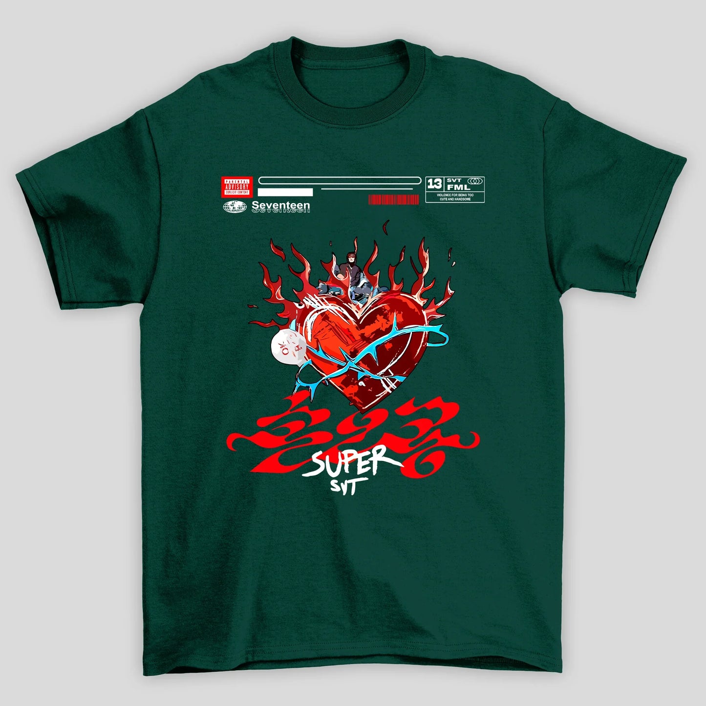 Camiseta Básica Seventeen Super Fml Album