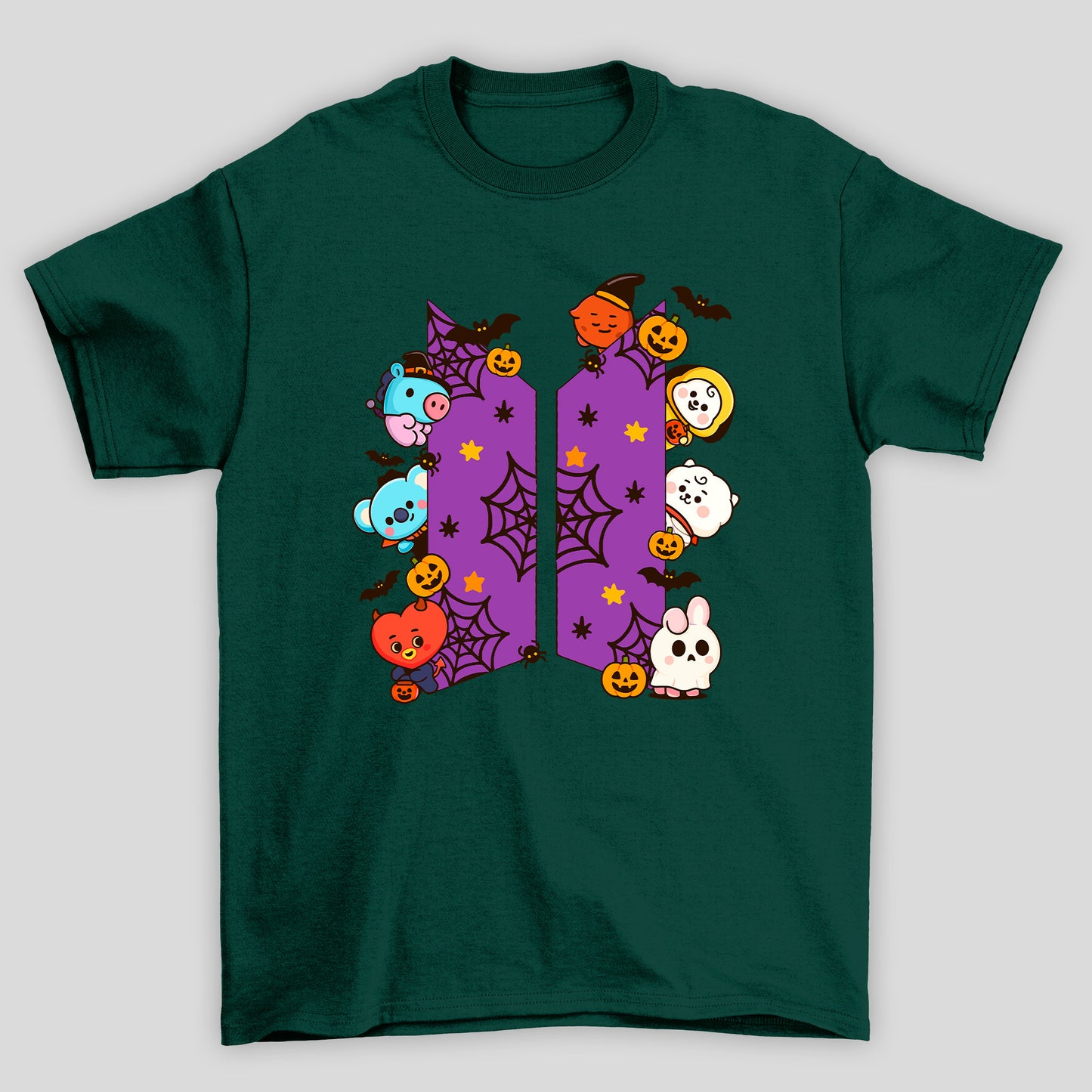 Camiseta Básica BTS Logo Halloween