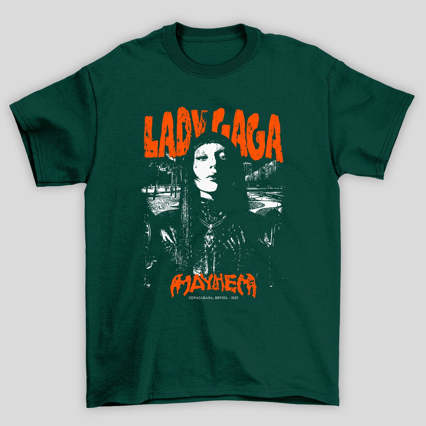 Camiseta Básica Lady Gaga Face Mayhem