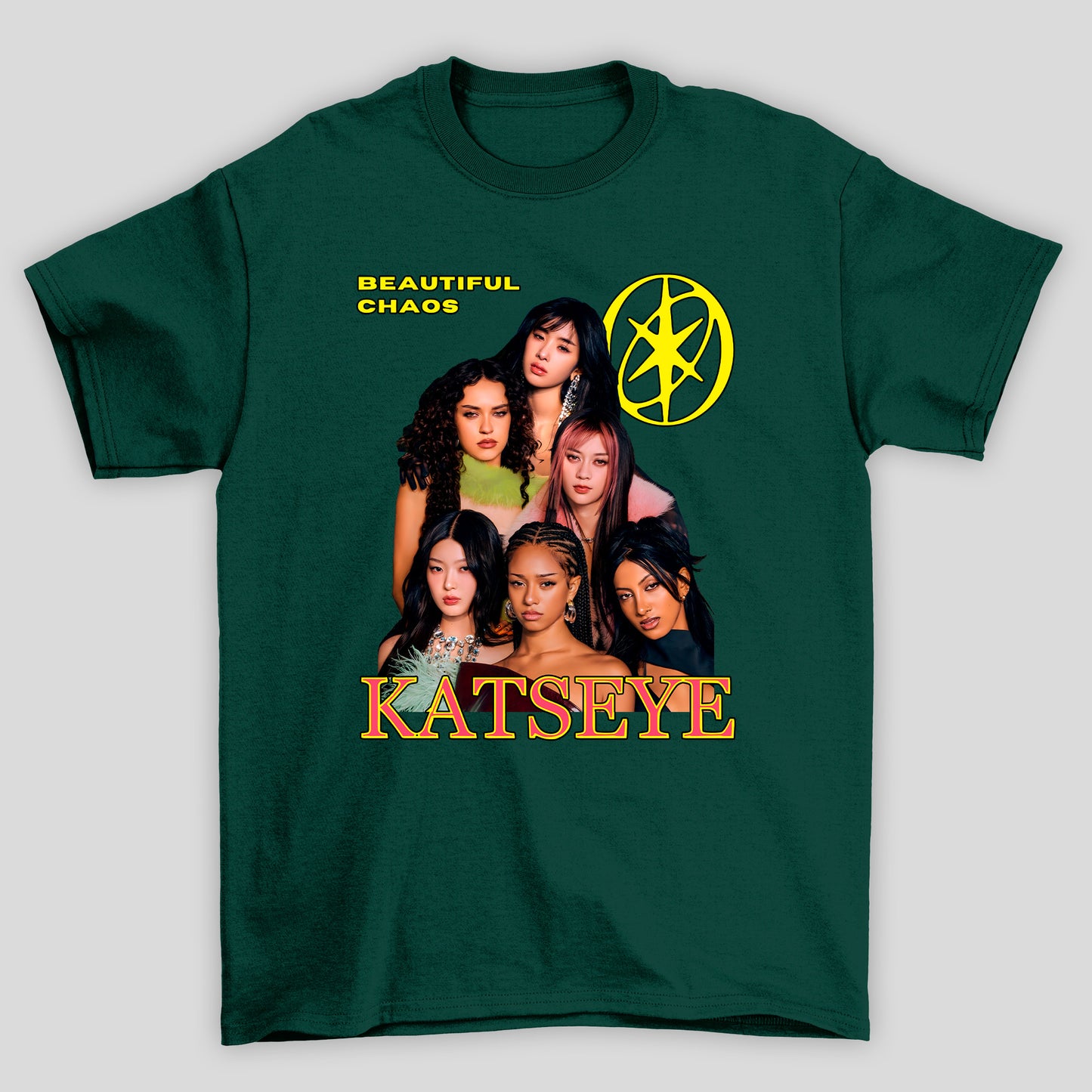 Camiseta Básica Katseye Beautiful Chaos