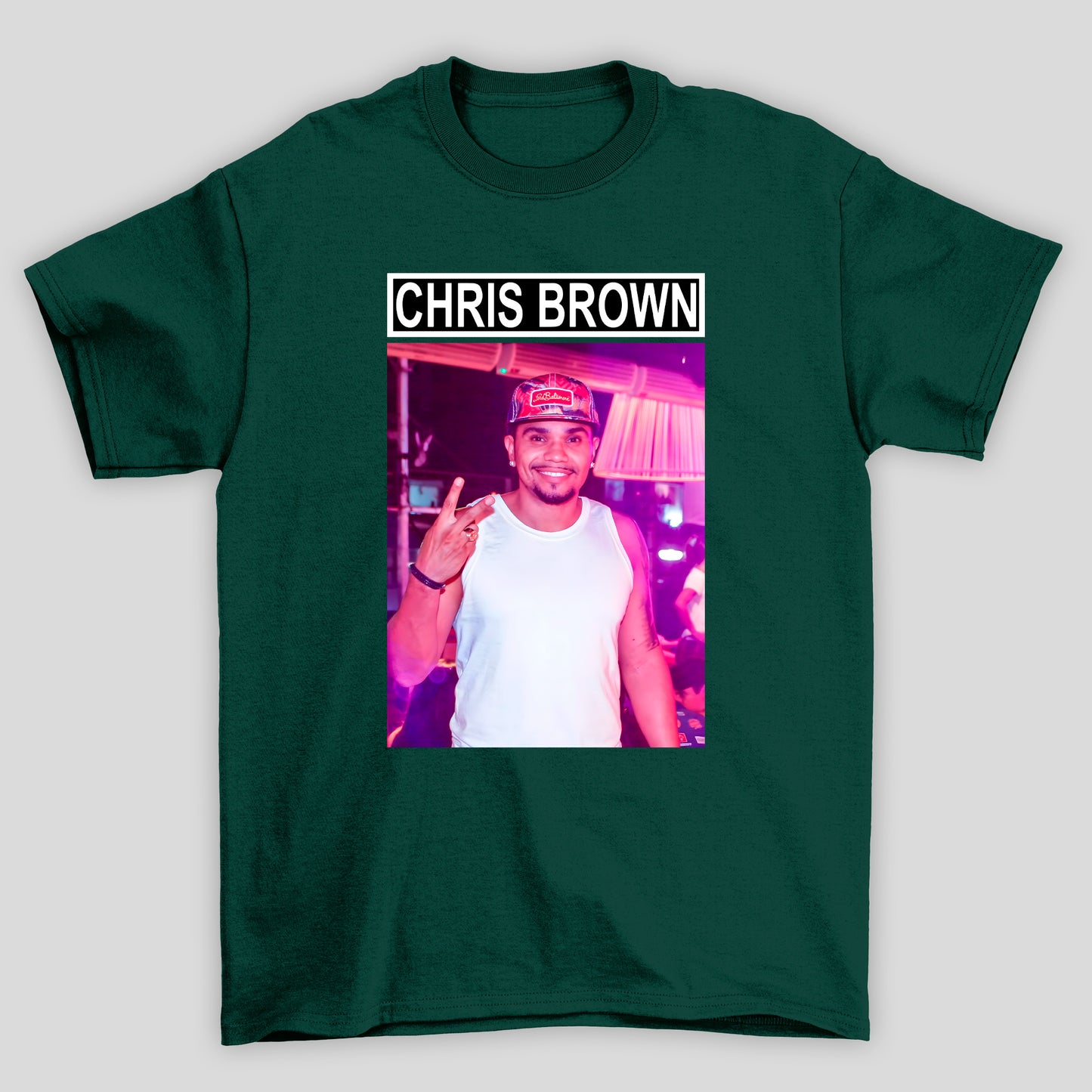 Camiseta Básica Chris Brown Meme