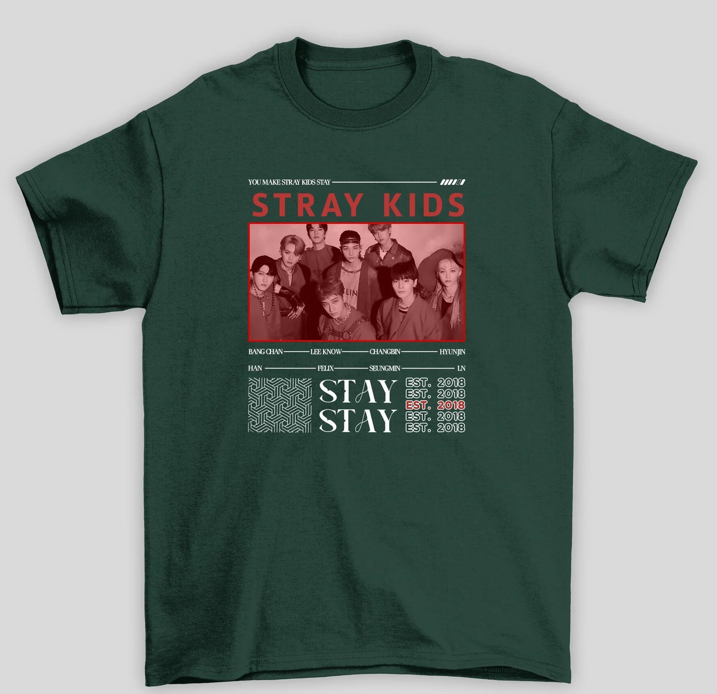 Camiseta Básica Stray Kids Stay