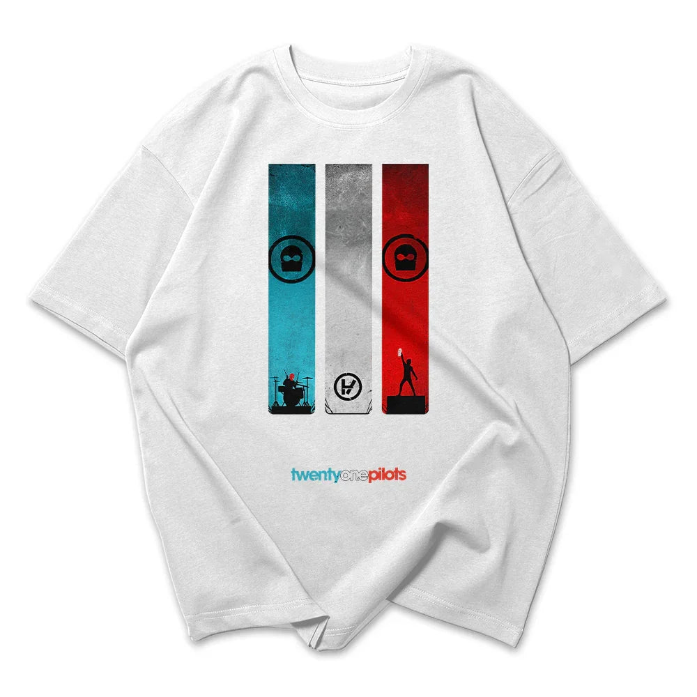 Camiseta Oversized Twenty One Pilots Aesthetic