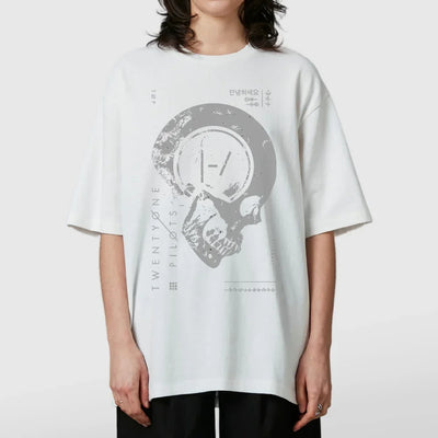 Camiseta Oversized Twenty One Pilots Blurryface Vintage