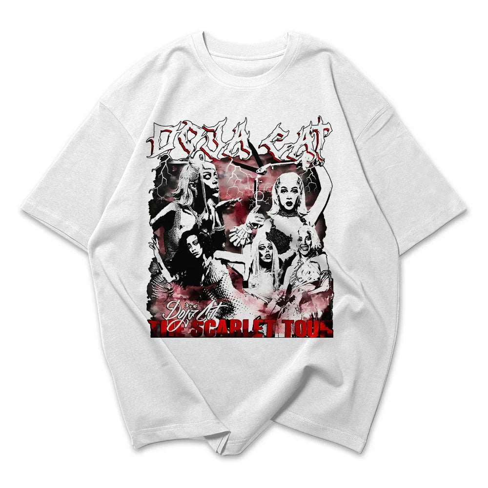 Camiseta Oversized Doja Cat The Scarlet Tour
