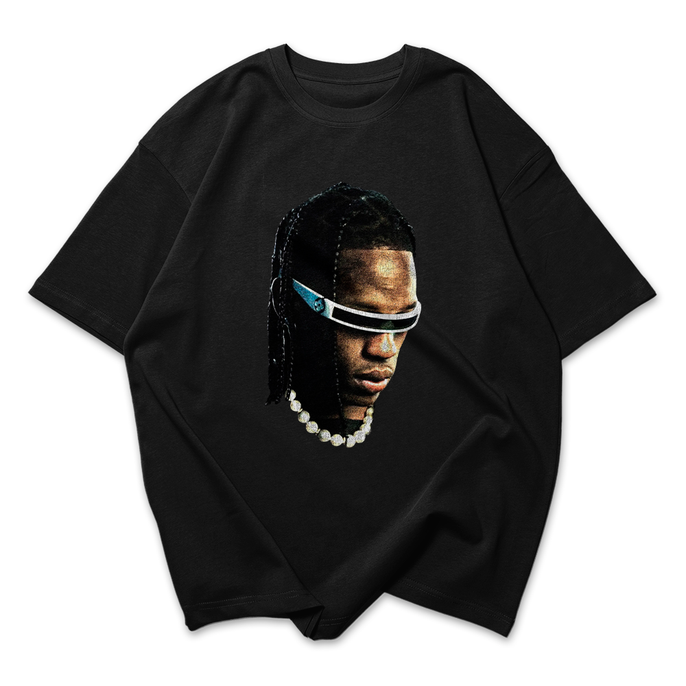 Camiseta Oversized Travis Scott Face