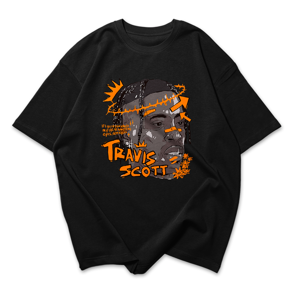 Camiseta Oversized Travis Scott Orange