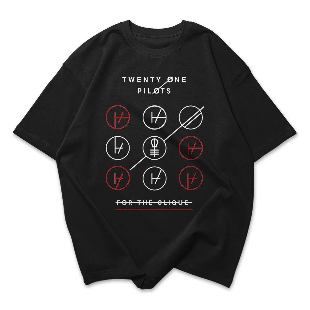 Camiseta Oversized Twenty One Pilots For The
