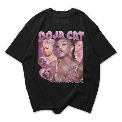 Camiseta Oversized Doja Cat Kiss Me More
