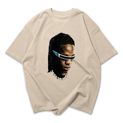 Camiseta Oversized Travis Scott Face