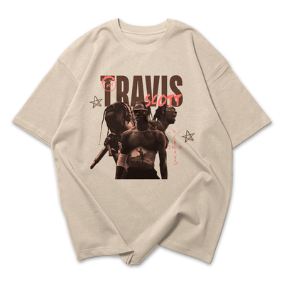 Camiseta Oversized Travis Scott Collage