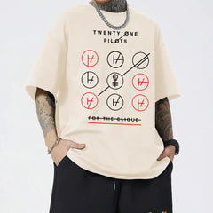 Camiseta Oversized Twenty One Pilots For The