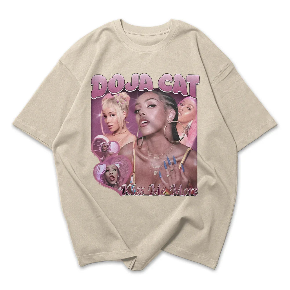 Camiseta Oversized Doja Cat Kiss Me More