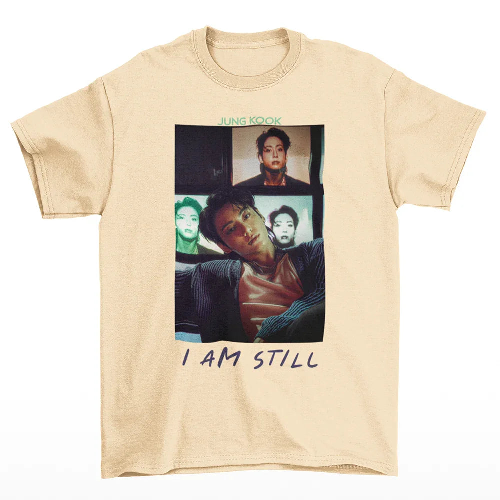 Camiseta Básica BTS Jungkook I Am Still-PEROLA