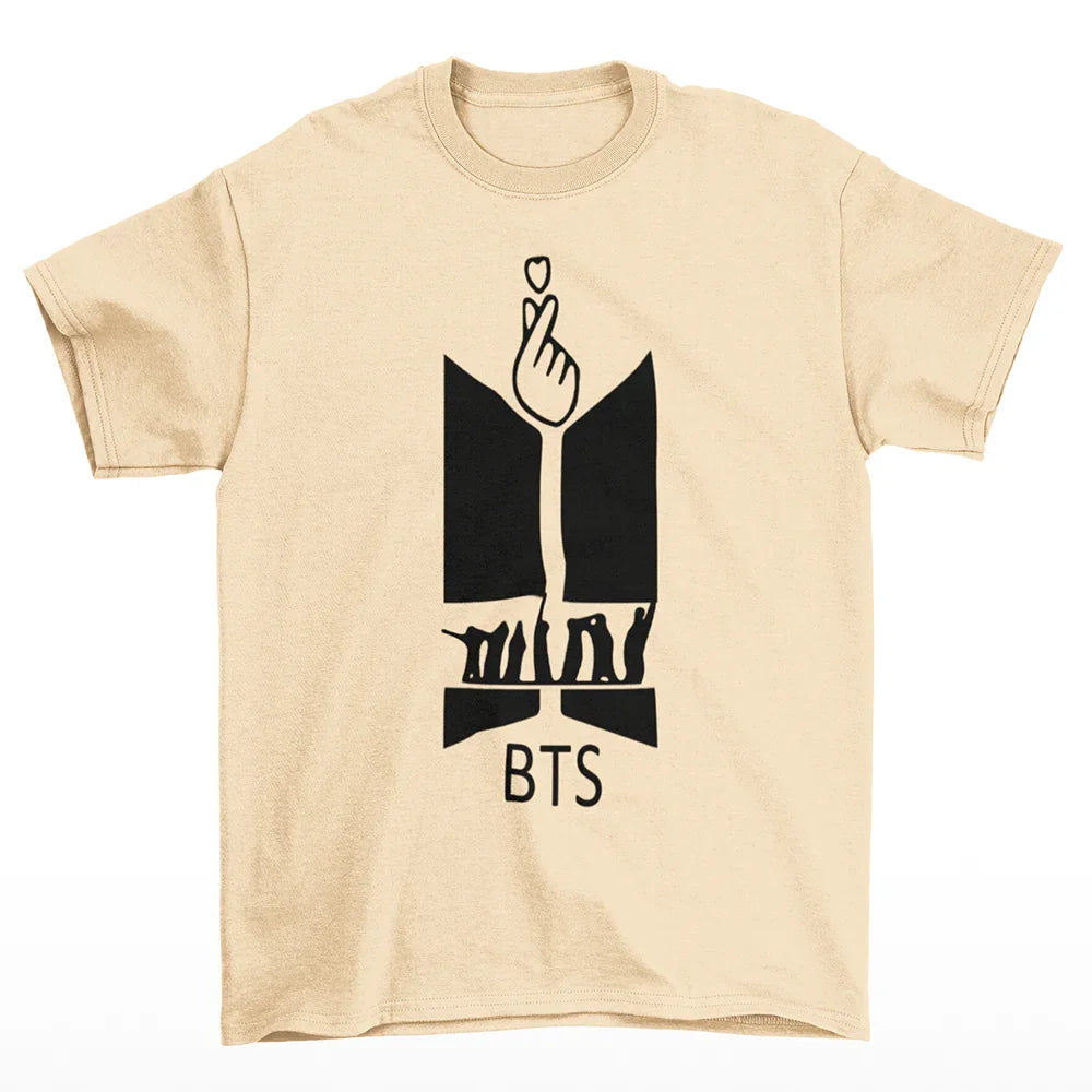 Camiseta Básica BTS The Logo- Pérola