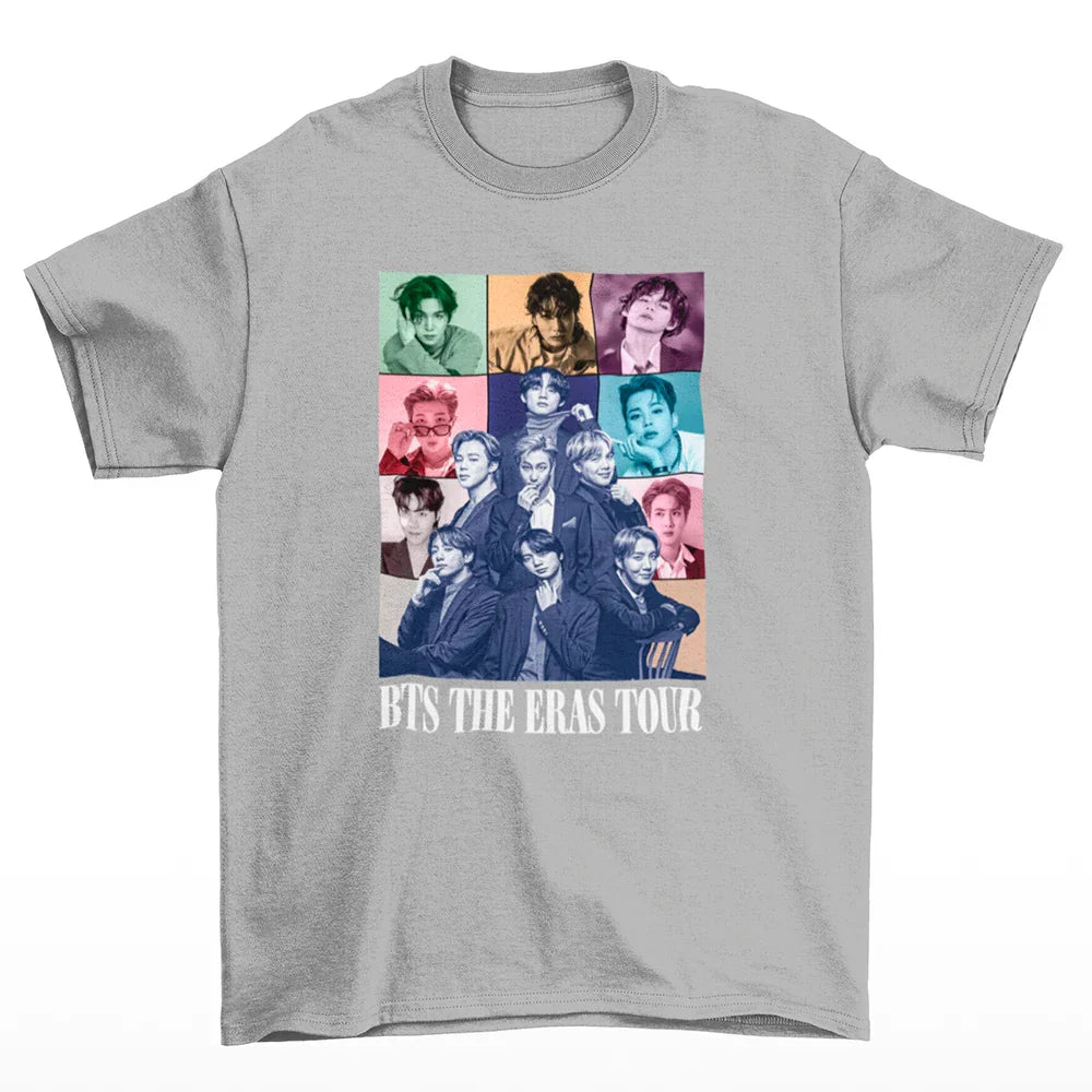 Camiseta Básica BTS The Eras Tour-CINZA