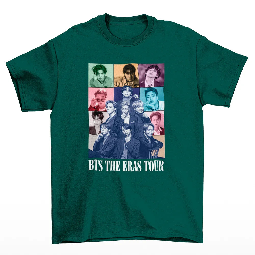 Camiseta Básica BTS The Eras Tour-VERDE