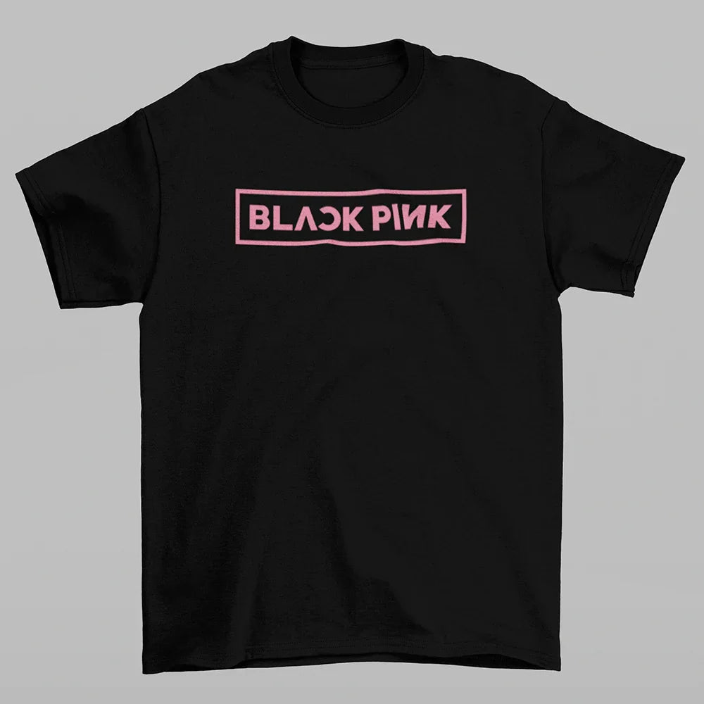 Camiseta Básica Merch Graphic 1 BlackPink-PRETO