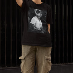 Camiseta Básica Chris Brown Photo P&B
