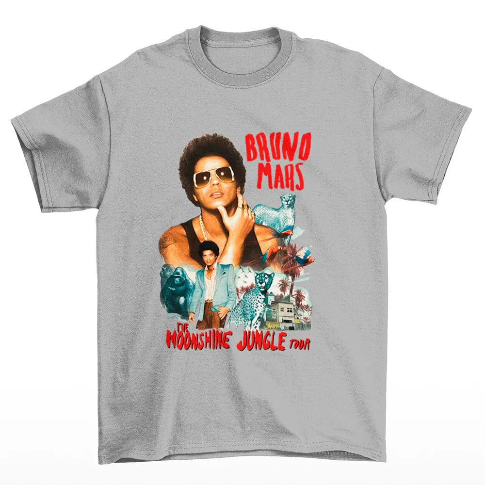 Camiseta Básica Bruno Mars The Moonshine Jungle