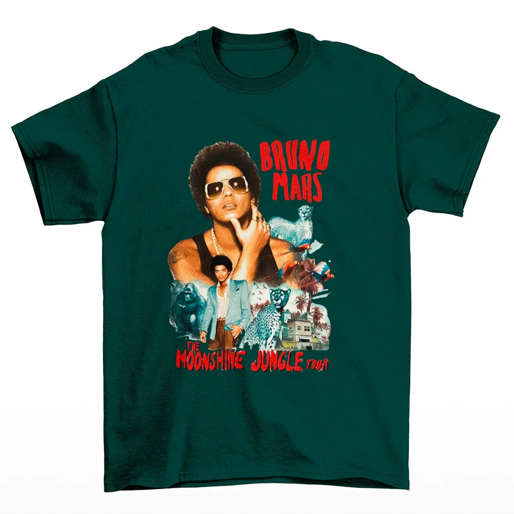 Camiseta Básica Bruno Mars The Moonshine Jungle