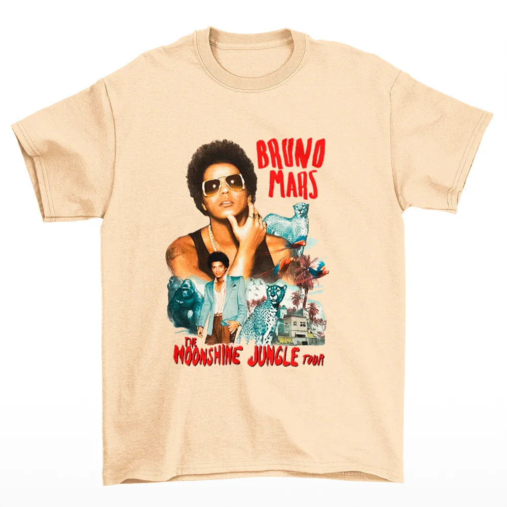 Camiseta Básica Bruno Mars The Moonshine Jungle