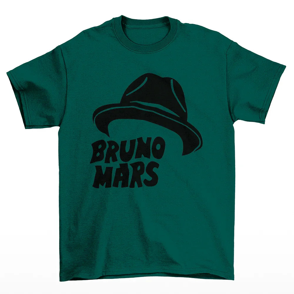Camiseta Básica Chapéu Bruno Mars