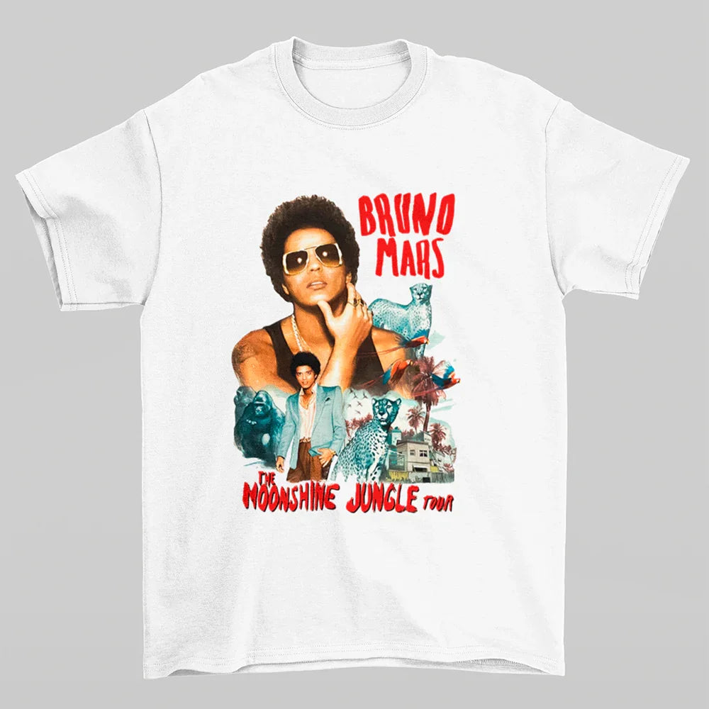 Camiseta Básica Bruno Mars The Moonshine Jungle